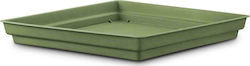 Plastona 10.01.0055 Square Plate Pot Green 36x36cm