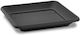 Atmosphera Corfu Plastic Black Pot Plate 41x41c...