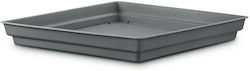 Plastona 10.01.0060 Square Plate Pot Gray 36x36cm