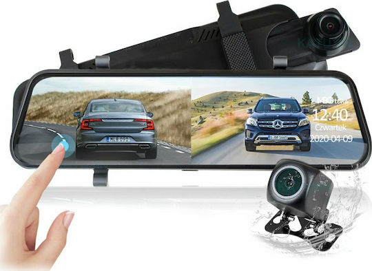 MBG HS900 Pro Σετ Καθρέπτης με Κάμερα DVR Αυτοκινήτου 1440P με Οθόνη 10" Wi-Fi & Κάμερα Οπισθοπορείας
