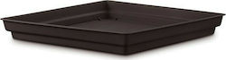 Plastona 10.01.0007 Square Plate Pot Black 26x26cm