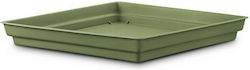 Plastona 10.01.0009 Square Plate Pot Green 26x26cm