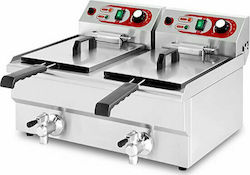 Lappas Fryer Electric Double 12kW Capacity 2x13lt 62x48x35cm