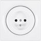 Fibaro Walli N Outlet Type E Einzeln Gemauert Stromsteckdose Weiß 1Stück