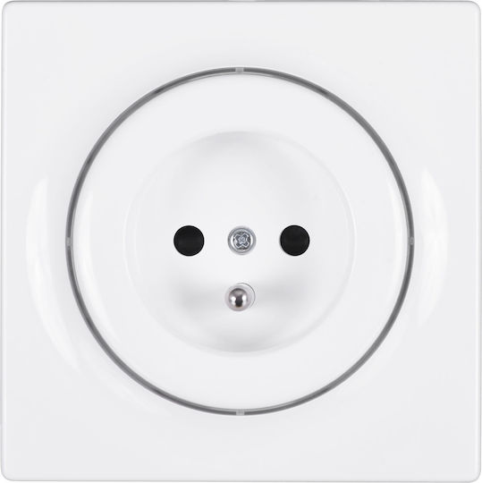 Fibaro Walli N Outlet Type E Einzeln Gemauert Stromsteckdose Weiß 1Stück