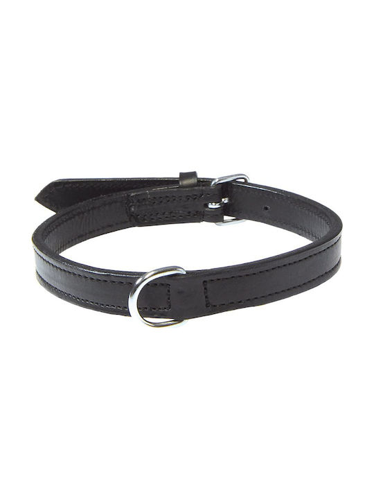 Trixie Active Dog Collar Leather In Black Colour Περιλαίμιο Large 47-54cm/25mm Δερμάτινο Large