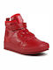 Kinder Sneakers Hoch mit Klettverschluss Rot