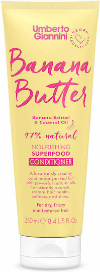 Umberto Giannini Banana Butter Conditioner Color Maintenance for Coloured Hair 250ml