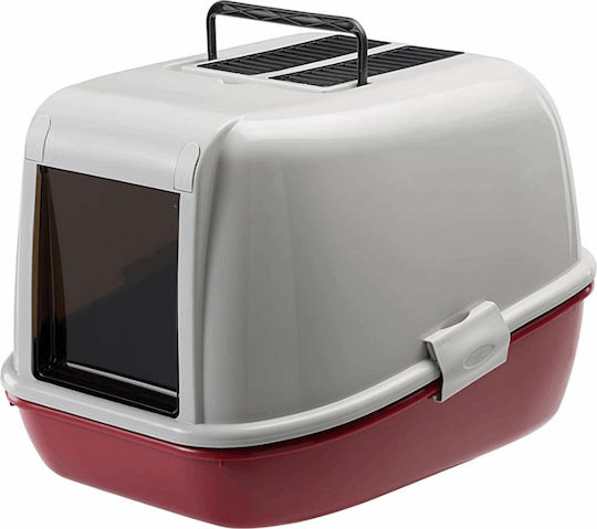 Moderna Magix Cat Toilet Closed with Filter Red L45.5 x W55.5 x H39cm