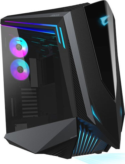 Gigabyte AORUS C700 Glass Gaming Voller Turm Computergehäuse mit RGB-Beleuchtung Schwarz