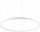 Ideal Lux Oracle Slim Pendant Light LED White