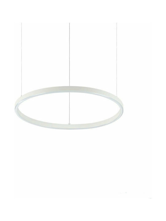 Ideal Lux Oracle Slim Pendant Lamp with Built-in LED White 2