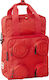 Lego Brick 2x2 Schulranzen Rucksack Kindergarten in Rot Farbe 15Es