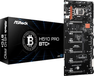 ASRock H510 Pro BTC+ Placă de bază Personalizat cu Intel 1200 Socket