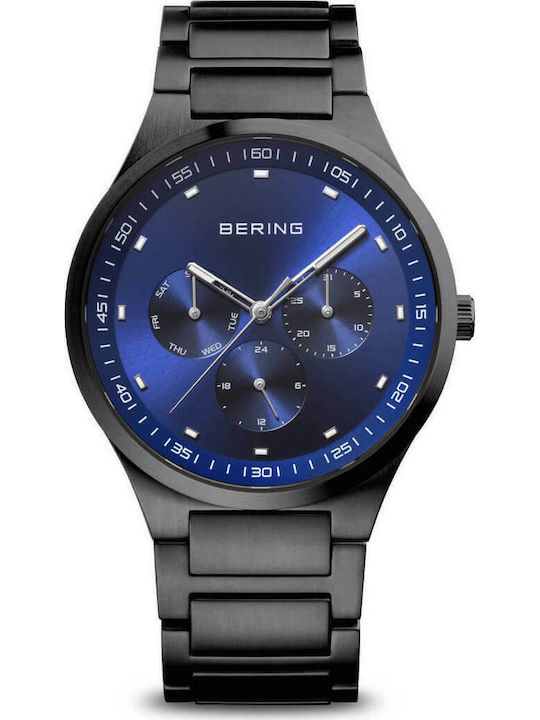 Bering Time Ανδρικό Ρολόι 40mm Χρονογράφος Μπατ...