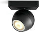 Philips Buckram Single Spot with Socket GU10 in Black Color