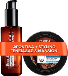 L'Oreal Paris Men's Hair Care Set Men Expert with Candle / Oil 2pcs