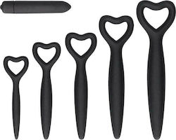 Shots Silicone Vaginal Dilator Set BDSM Accessory in Black Color