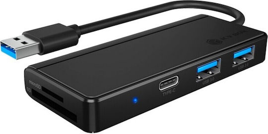 Icy Box USB Hub 3 Ports USB 2.0 with USB-A Connection