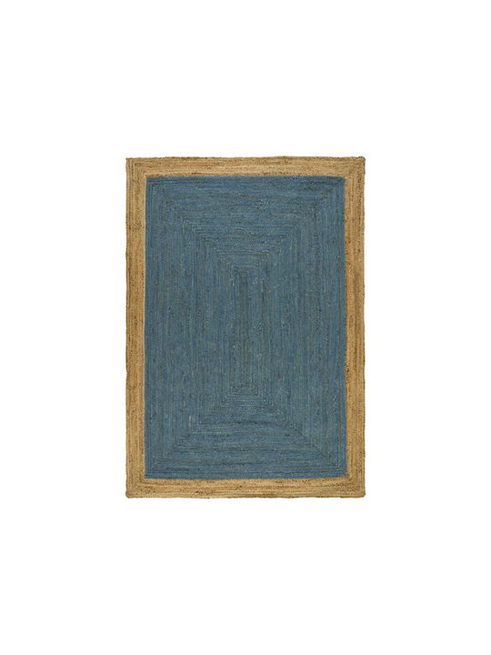 Sommer-Teppich Mumbai IRC09 160x230 Natur Marineblau 100% Natur-Jute