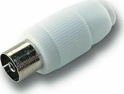 Alcad Plug Coaxial female Whitr (66995)