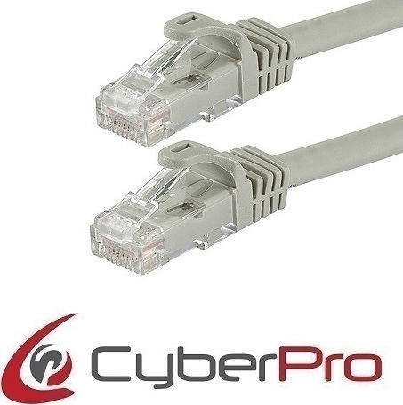 CyberPro U/UTP Cat.6 (Gigabit) Καλώδιο Δικτύου Ethernet 3m Γκρι