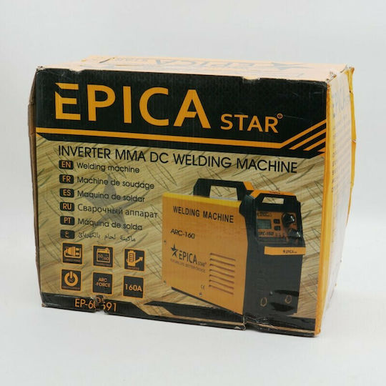 Epica Star Ηλεκτροκόλληση Inverter MMA με Μέγιστο Ρεύμα Συγκόλλησης 160A