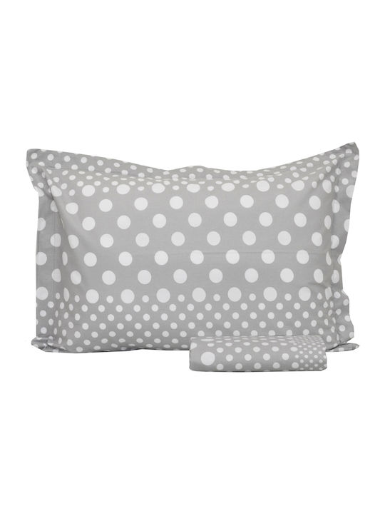 Anna Riska Mix & Match Σεντόνι Υπέρδιπλο με Λάστιχο 160x200+25εκ. 26 Γκρι