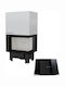 Kratki VNP 700 480 Енергийна вмъкната касета Дърво 12кВт Десен ъгъл с плъзгаща се врата Black