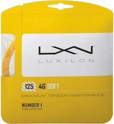Luxilon 4G Soft Χορδή Τένις Κίτρινη 12.2m, Φ1.25mm