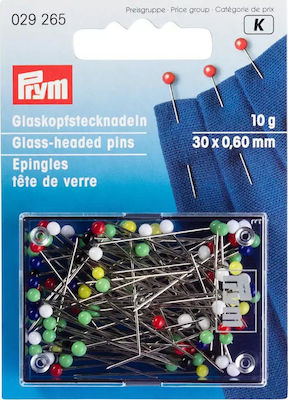 Prym mit Glasfarbenem Kopf 3cm 10g 029265