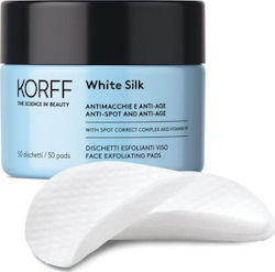 Korff White Silk Anti-Spot and Anti-Age Peeling Προσώπου σε 50 Pads