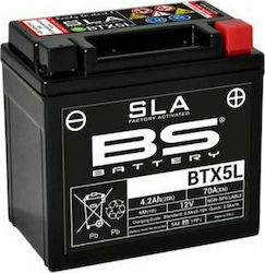 BS Μπαταρία Μοτοσυκλέτας BTX5L με Χωρητικότητα 4.2Ah