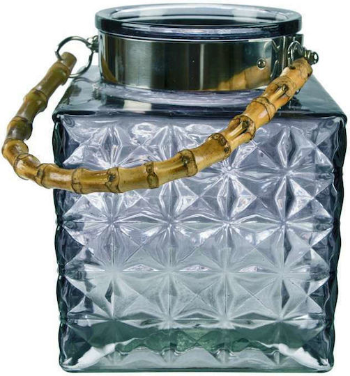 Art et Lumiere Фенерче Стъкло Синьо сиво 14x12x19бр 1бр
