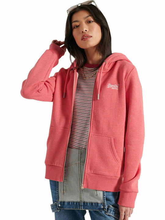 Superdry Γυναικεία Ζακέτα Φούτερ με Κουκούλα Co...