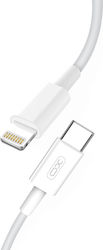 XO NB113 USB-C to Lightning Cable 18W Λευκό 1m