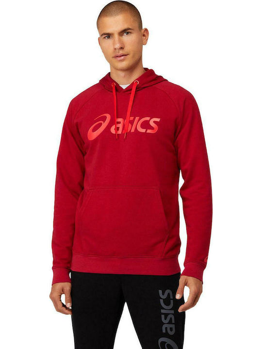 ASICS Φούτερ με Κουκούλα Κόκκινο