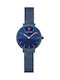 Pierre Lannier Nova Damen Uhr mit Blau Metallarmband