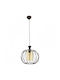 Klikareto Petek Pendant Light Black Grid with Socket E27 30cm