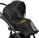 Caretero Mosquito Net for Stroller Tulle with Elastic Black