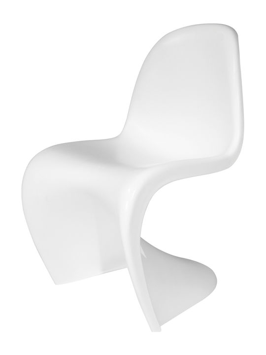 Blend Καρέκλα Τραπεζαρίας από Πολυπροπυλένιο Λευκή 50x58x85εκ.