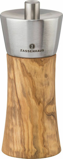 Zassenhaus Augsburg Χειροκίνητος Μύλος Αλατιού Ξύλινος σε Καφέ Χρώμα 14cm