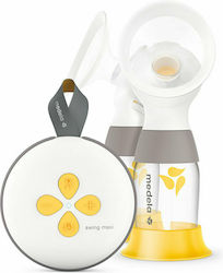 Medela Electric Double Breast Pump Swing Maxi Battery and Electric Yellow 150ml