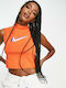 Nike Damen Sportlich Bluse Ärmellos Orange