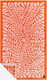 Slowtide Hapa Beach Towel Cotton Orange 178x101cm.