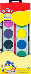 Gim Play-Doh Σετ Νερομπογιές με Πινέλο 12 Χρωμάτων