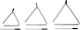 Gewa Musical Triangle Club Salsa Triangle 4" 4" Steel