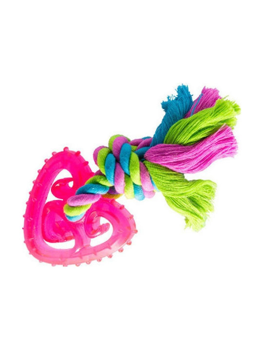 Pet Interest Heart Fun Rug Plastic Toy for Puppy Small 25εκ. Pink 1pcs