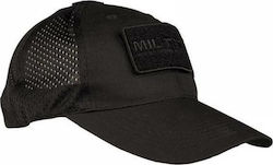 Mil-Tec Net BB Cap Jagdhut Jockey Schwarz Schwarz 12317602