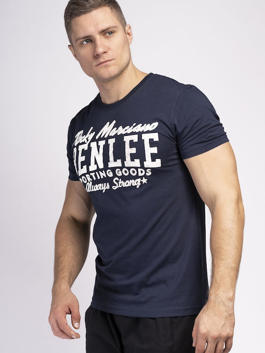 Benlee Retro Herren T-Shirt Kurzarm Marineblau